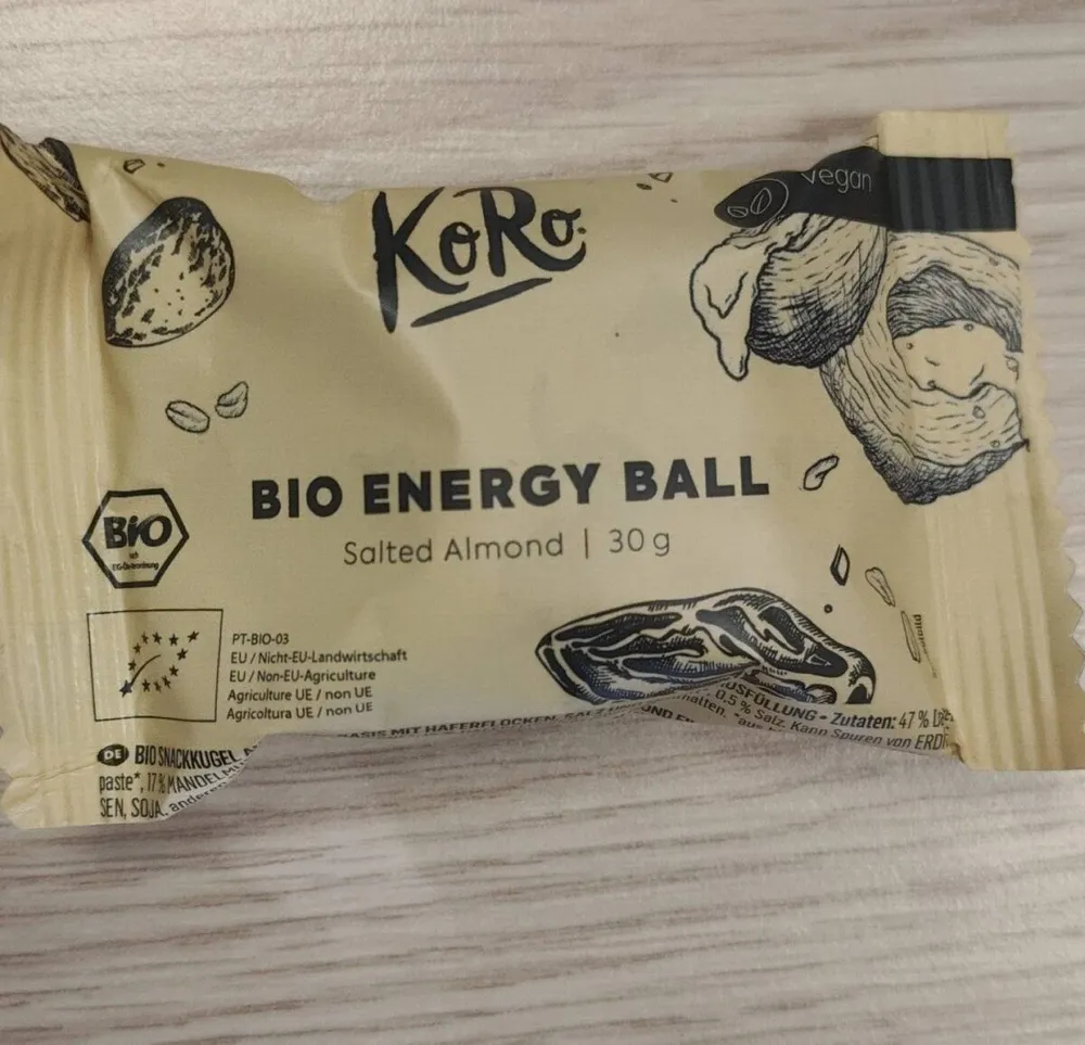 Energy ball amande salée