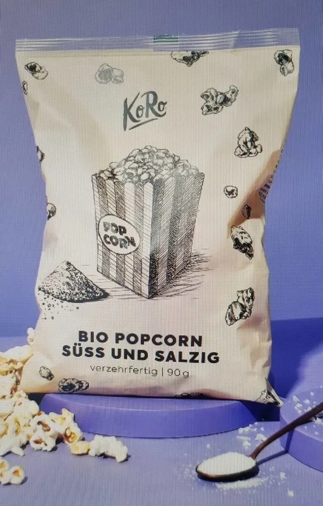 Bio popcorn session und salzig