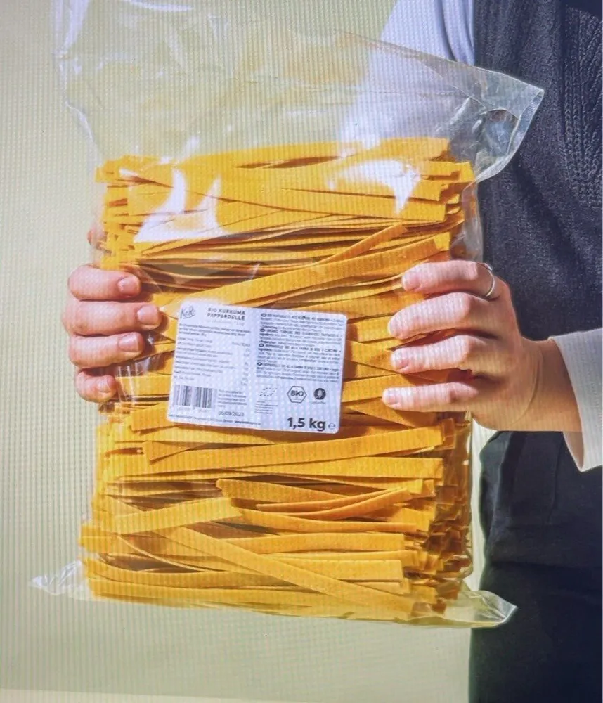 Papoardelle au curcuma bio