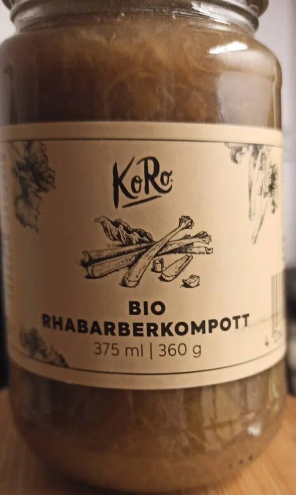 Bio rhabarberkompott