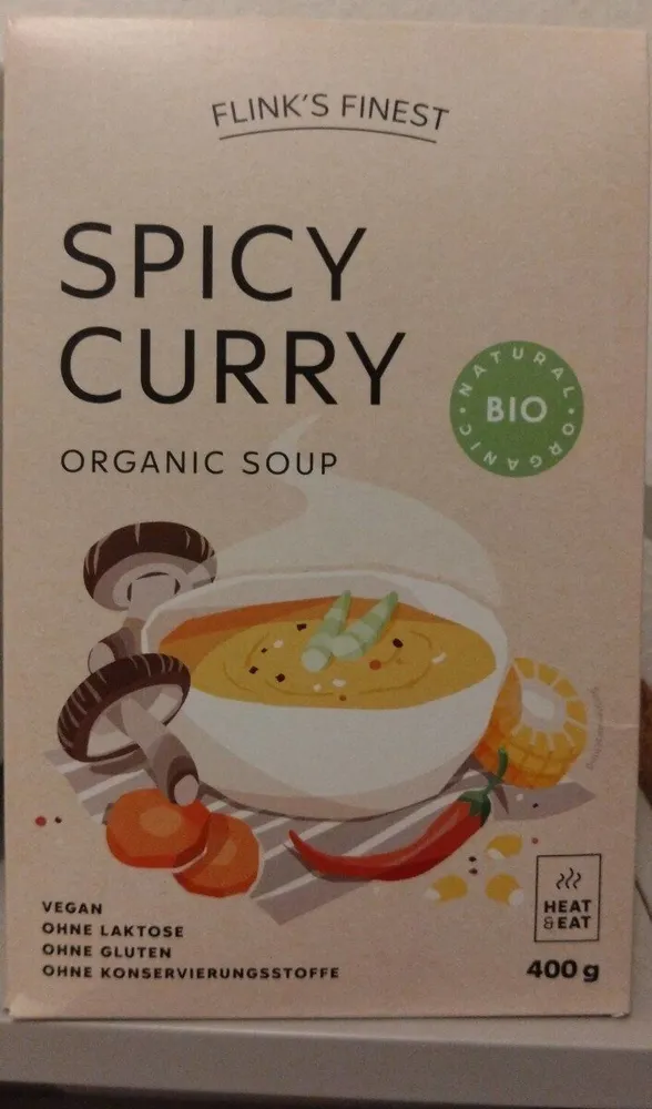 Spicy Curry Organic Soup