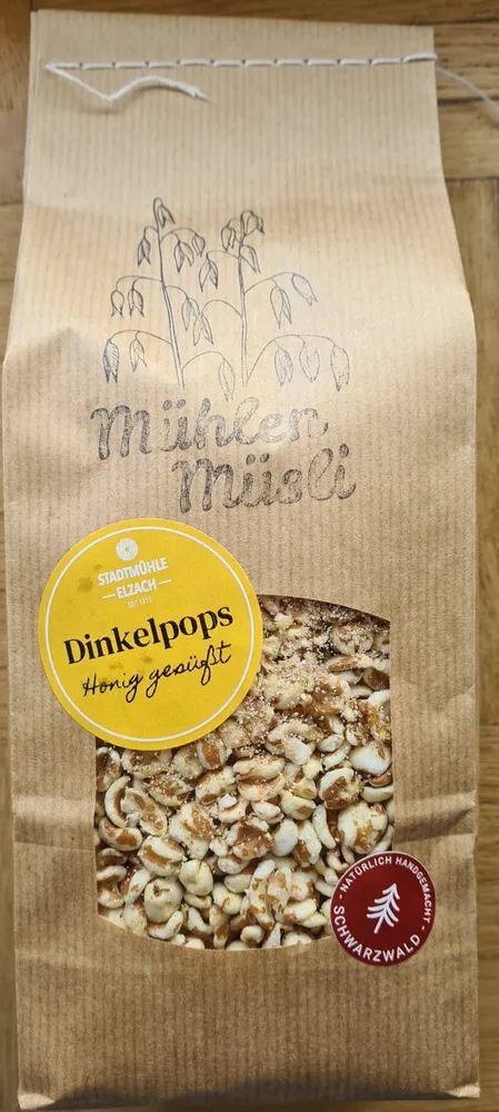 Dinkelpops mit Honig gesüßt