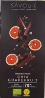 Chia grapefruit dark cacao bar 70%