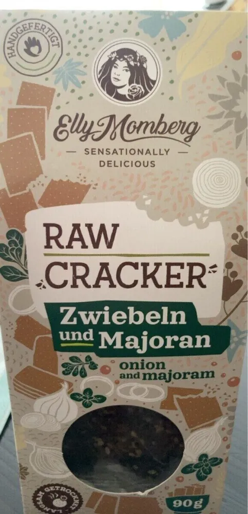 Raw Cracker Zwiebeln und Majoran