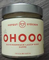 OHOOO Bio-Rinderhack-Lauch-Käse-Suppe