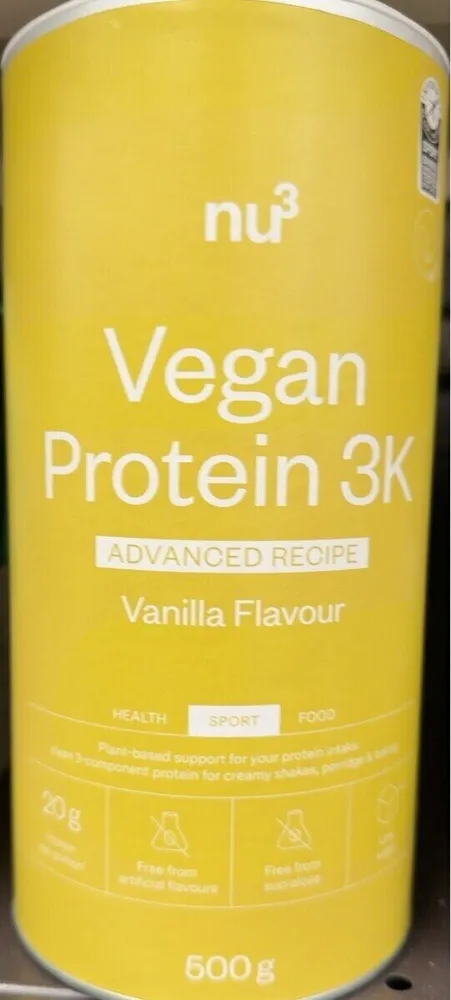 Vegan Protein 3K Vanilla Flavour