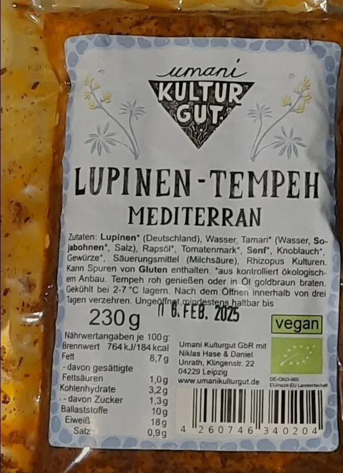 Lupinen - Tempeh (Mediterran)