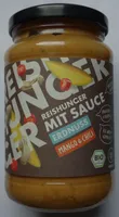 Reishunger mit Sauce Erdnuss Mango&Chili