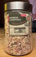 Himbeer Landmüsli - mit dunkler Schokolade