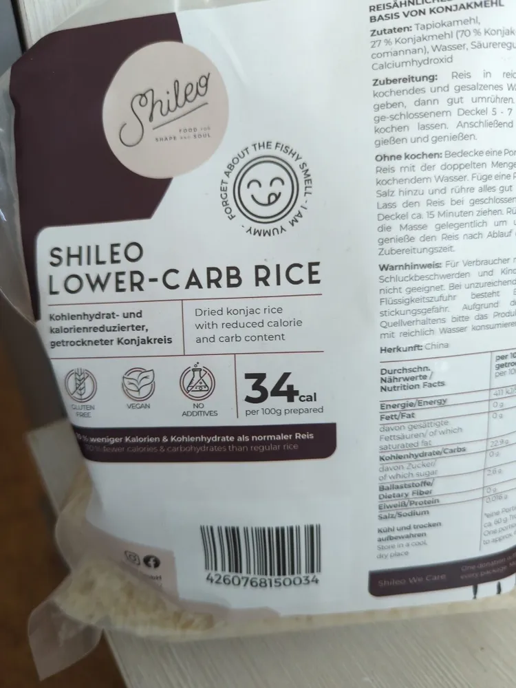 Dried Konjac Rice
