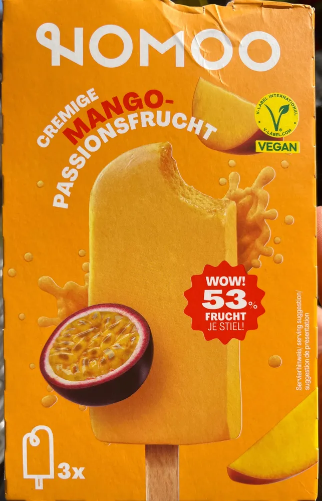 Mango Passionsfrucht Eis