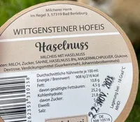 Haselnuss Eis