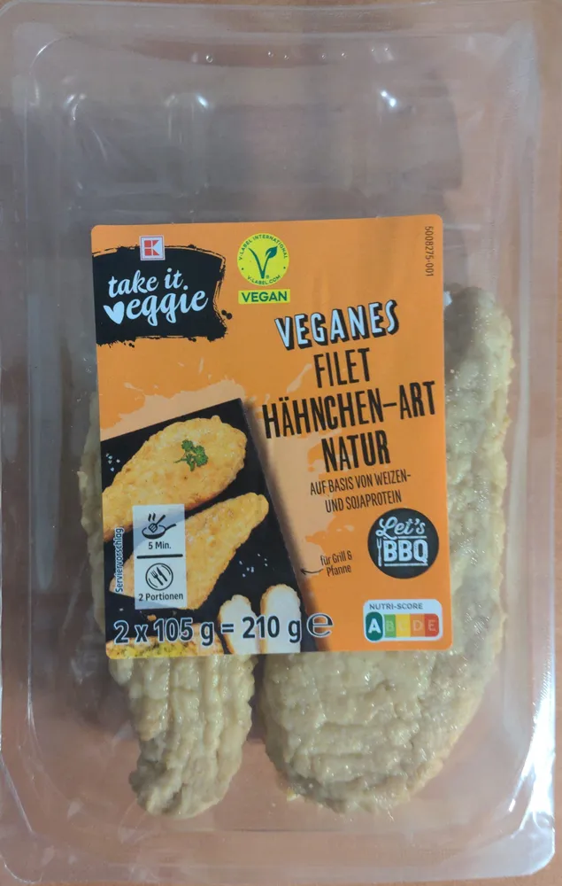 Veganes Filet Hähnchen-Art natur