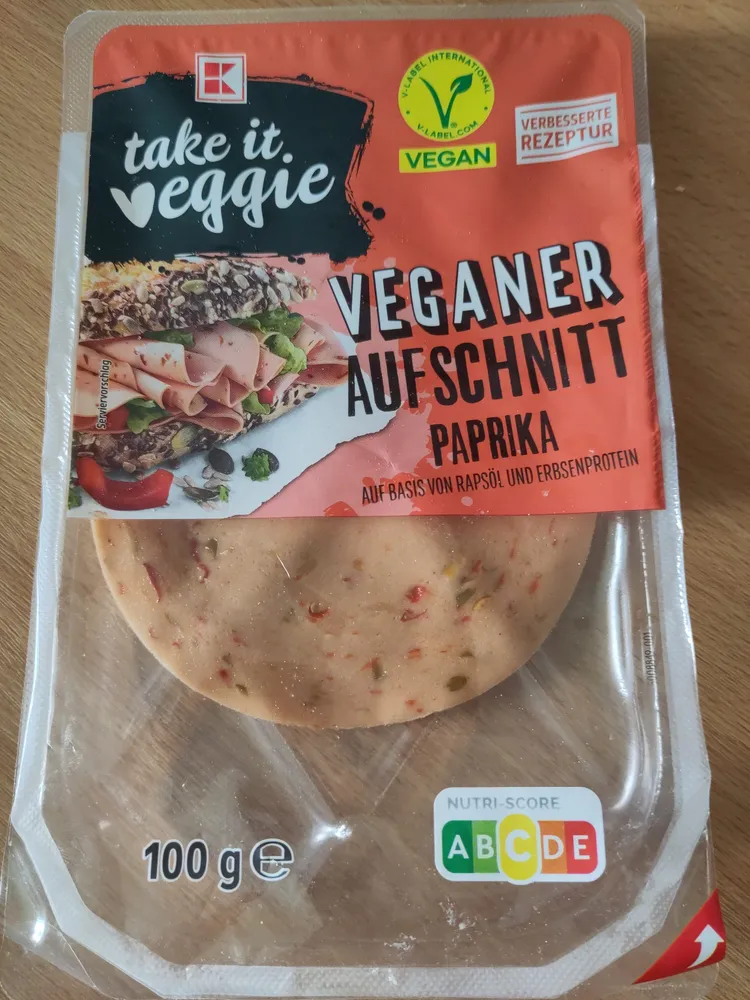 Veganer Aufschnitt Paprika