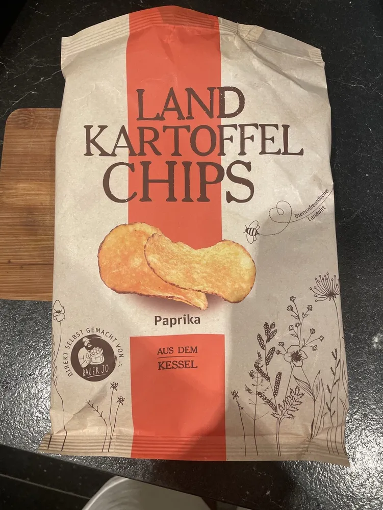 Landkartoffelchips Paprika