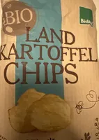 Landkartoffelchips Steinsalz