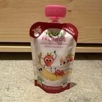 Joghurt, Banane, Erdbeere, Apfel & Himbeere