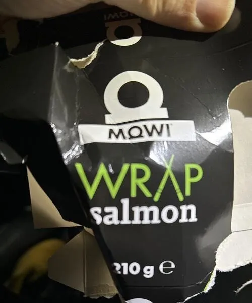 Wrap salmon