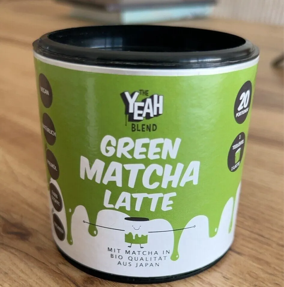 Green matcha latte