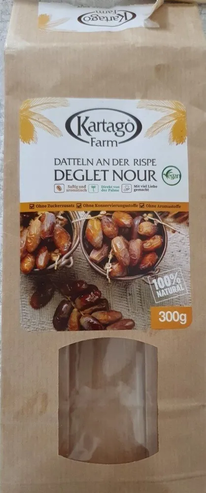 Datteln an der Rispe Deglet Nour
