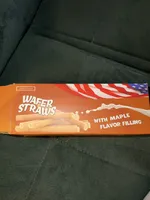 Wafer Straws With Maple Flavour Filling