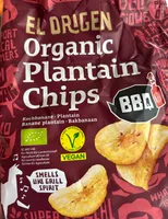Organic plantain chips BBQ