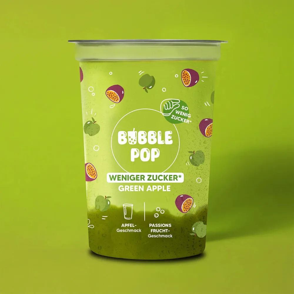 Bubble pop green apple
