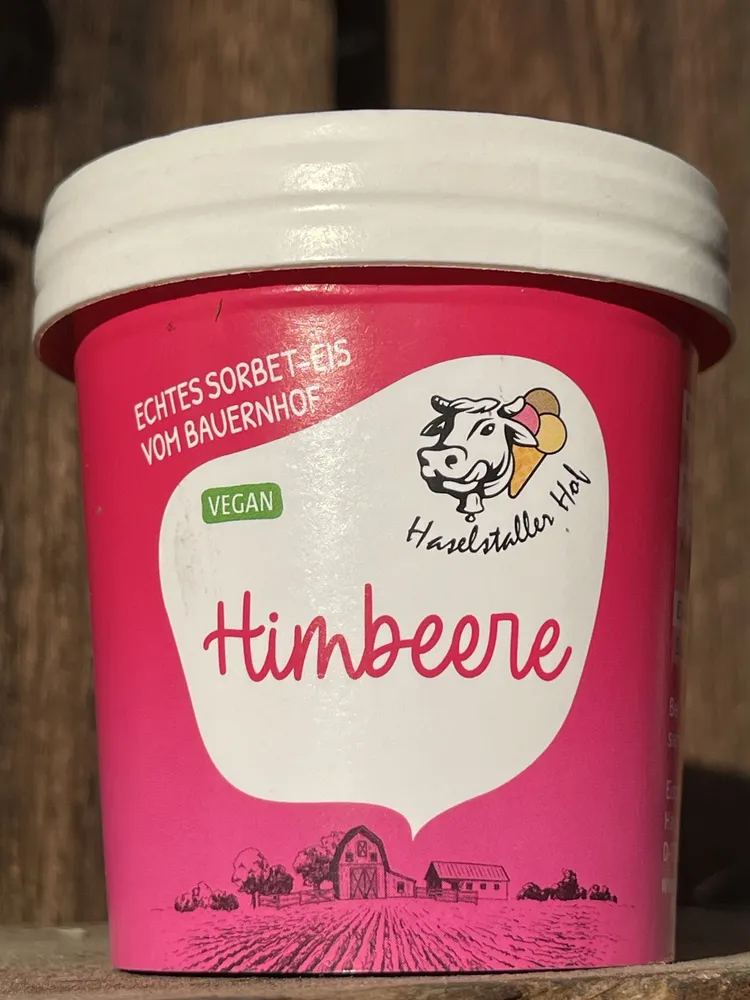 Himbeere Sorbet-Eis