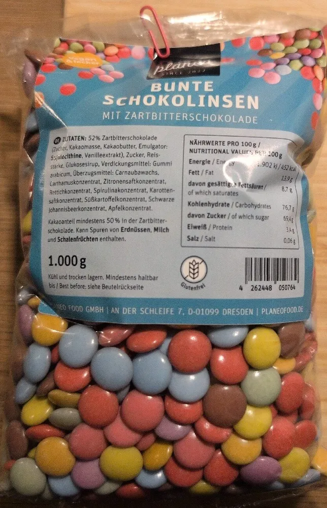 Bunte Schokolinsen