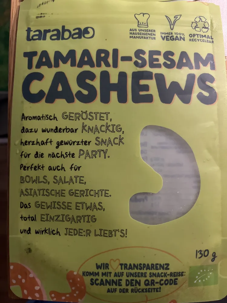 TAMARI-SESAM CASHEWS