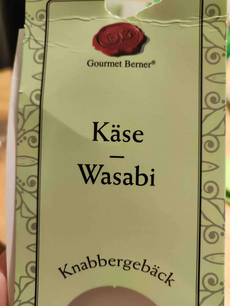 Wasabi Käse Kekse