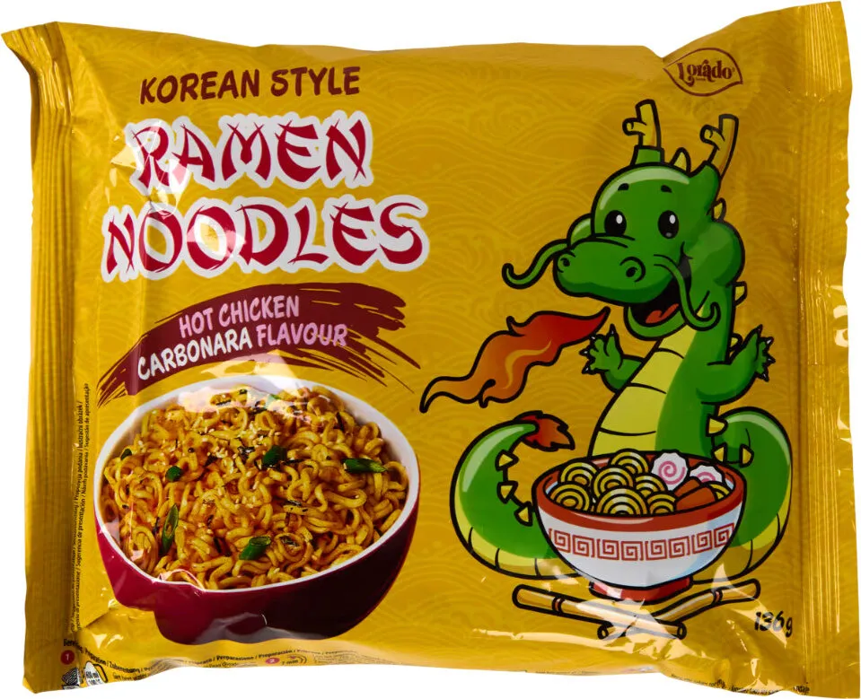 Ramen Noodles Chicken Carbonara