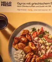 Gyros mit griechischem Salat
