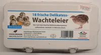 18 frische Delikatess-Wachteleier