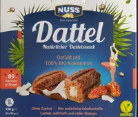 Natürlicher Dattelsnack