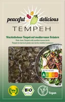 Wachtelbohnen-Tempeh mit mediterranen Kräutern