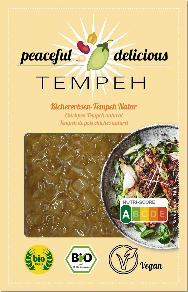 Kichererbsen Bohnen-Tempeh Natur