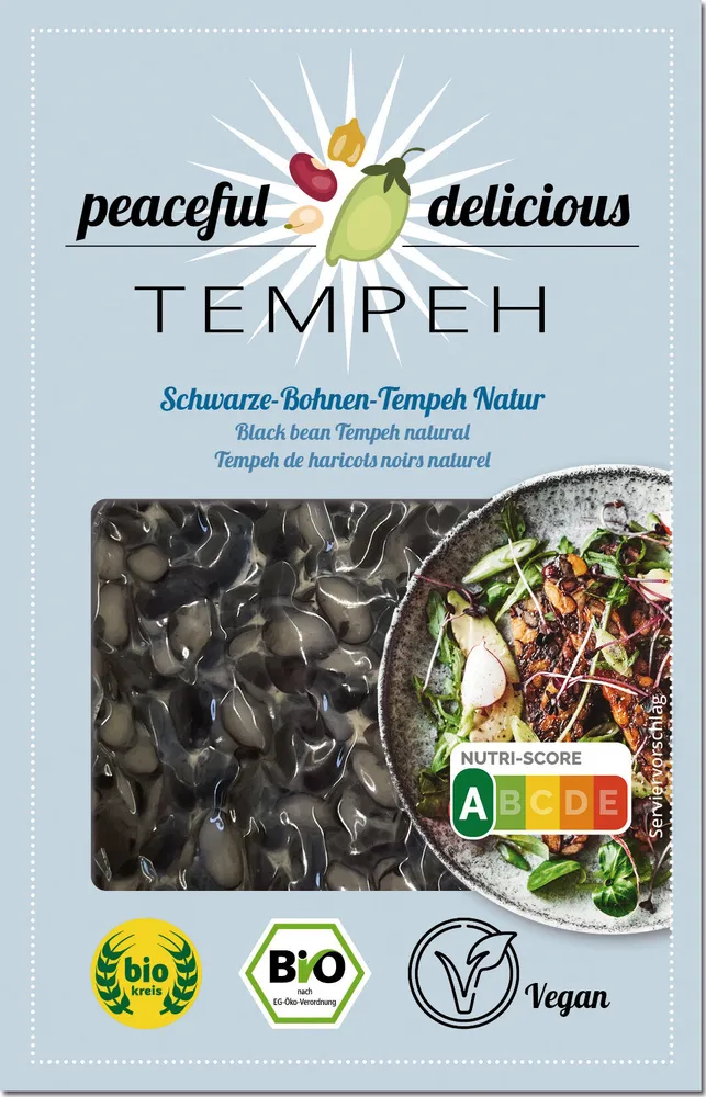 Schwarze Bohnen-Tempeh Natur