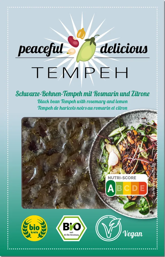 Schwarze Bohnen-Tempeh mit Rosmarin & Zitrone
