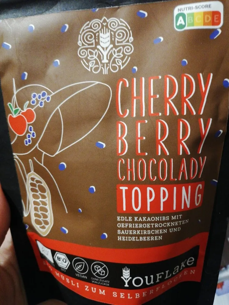 cherry berry chocolaty topping