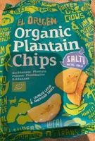 Organic plantain chips salty