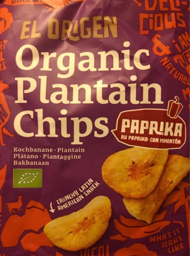 Organic Plantain Chips Paprika