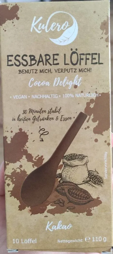 Essbare Löffel cocoa delight