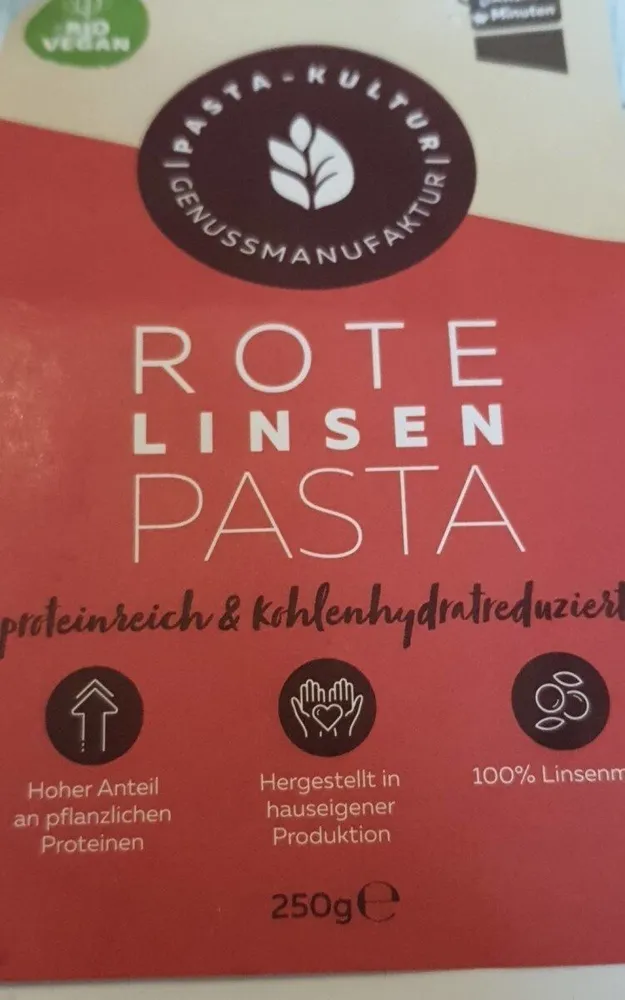 Rote Linsen Pasta