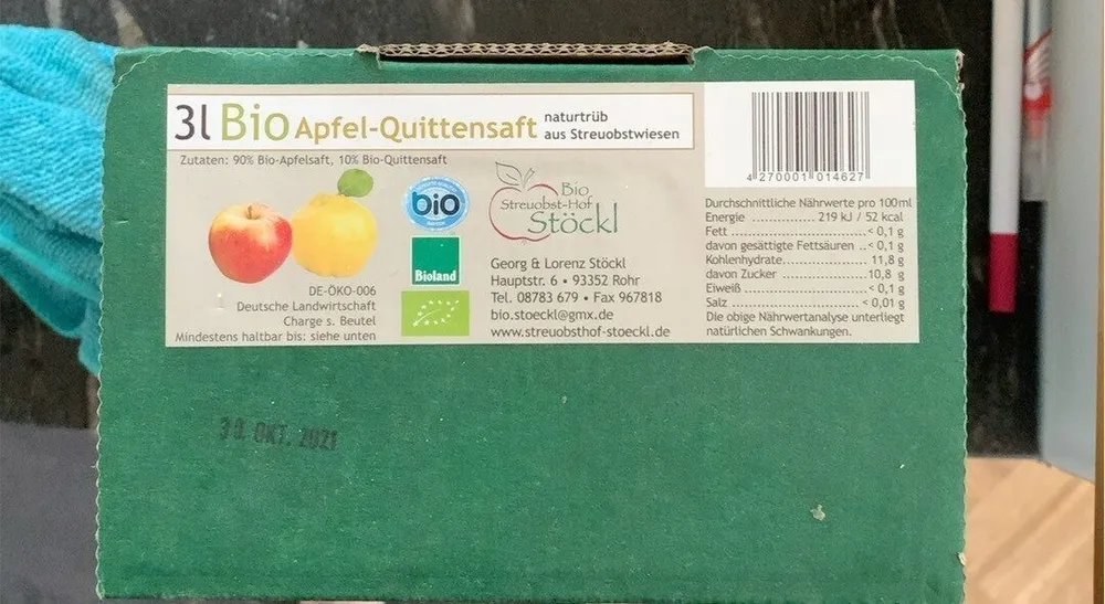 Apfel Quittensaft