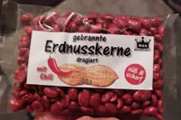 Gebrannte Erdnusskerne mit Chili dragiert