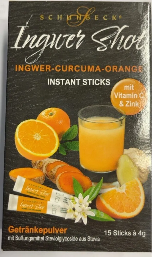 Ingwer Shot curcuma orange