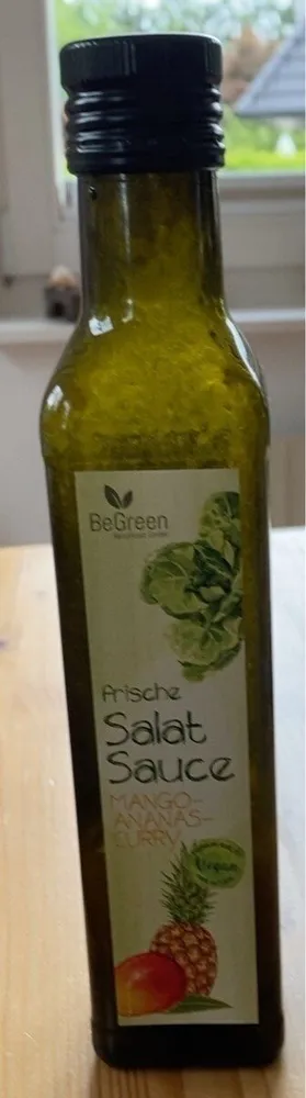 Frische Salat Sauce Mango Ananas Curry
