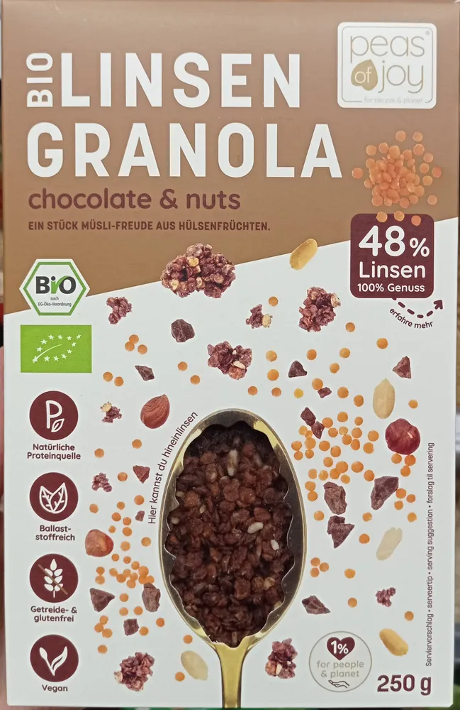 Bio Linsengranola chocolate & nuts