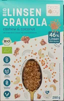 Linsen Granola cashew & coconut